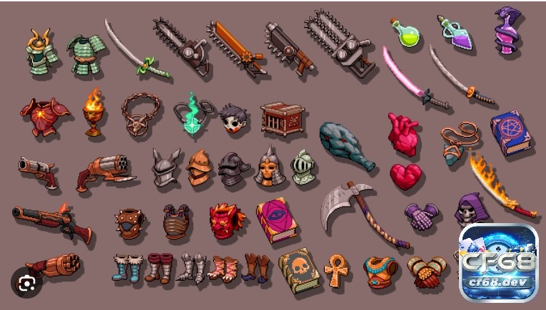 Game Hero Siege: Tìm hiểu thể loại chặt chém phong cách Pixel Hệ thống vũ khi trong Game Hero Siege vô cùng phong phú cho Game thủ