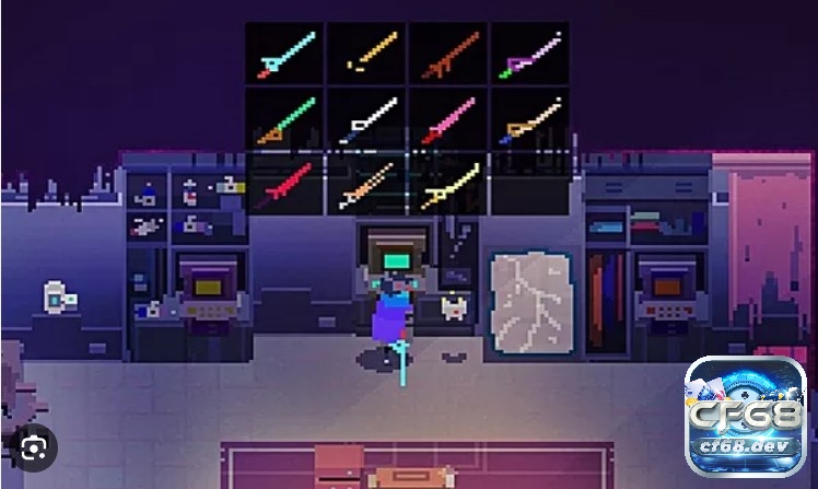 Game Hyper Light Drifter: Game đồ hoạ 8 bit đáng trải nghiệm Kho vũ khí trong Hyper Light Drifter khiến người chơi cảm thấy kích thích