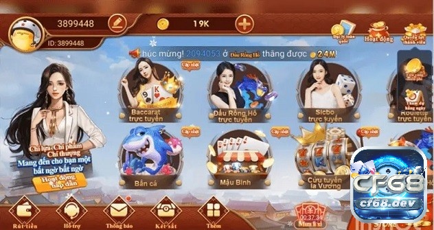 Game online bai CF68 giao diện đẹp mắt, thương hiệu uy tín Game online bai cf68 có những đặc điểm gì?
