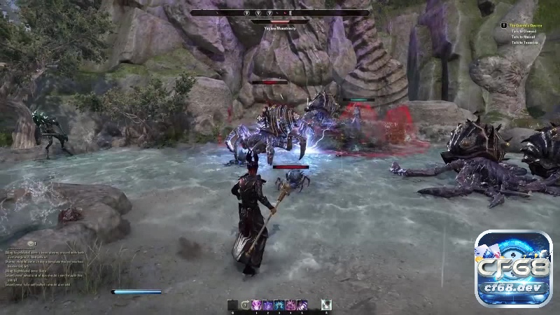 Game The Elder Scrolls Online: Khám phá vùng đất mới Tamriel Game Play của The Elder Scrolls Online xoay quanh việc người chơi hoá thân thành các nhân vật