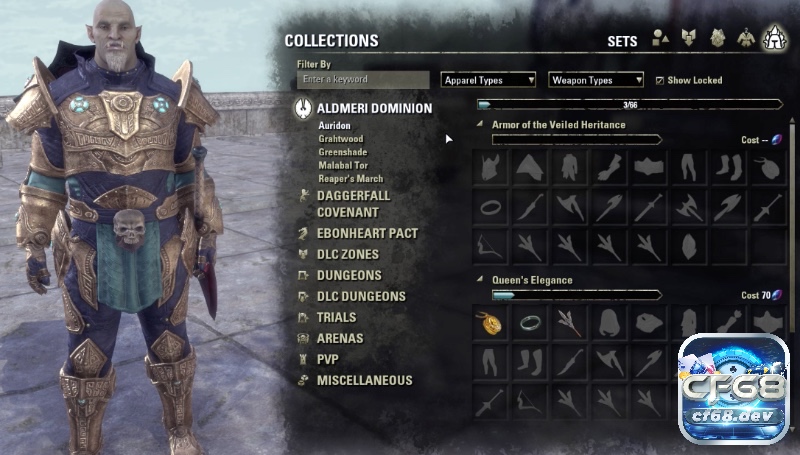 Game The Elder Scrolls Online: Khám phá vùng đất mới Tamriel Hệ thống vũ khí và trang bị trong Game tương tự Diablo