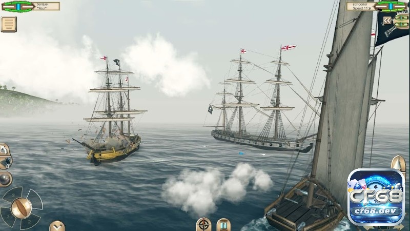 Game The Pirate: Caribbean Hunt - Game hải tặc hấp dẫn Nâng cấp sẽ giúp tàu chiến của bạn mạnh mẽ hơn