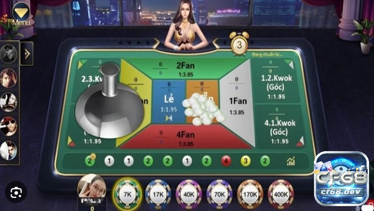 Cách chơi Fantan & Mẹo dành chiến thắng cho cược thủ Một bàn cược trực tuyến áp dụng cách chơi Fantan