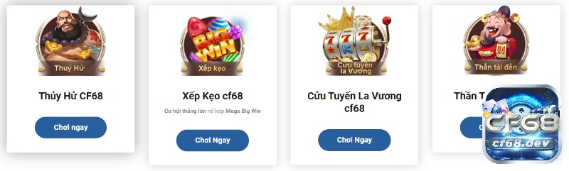 CF68 DEV - Địa chỉ cá cược đổi thưởng trực tuyến uy tín nhất Nổ hũ luôn luôn là cái tên yêu thích trong lòng anh em cược thủ