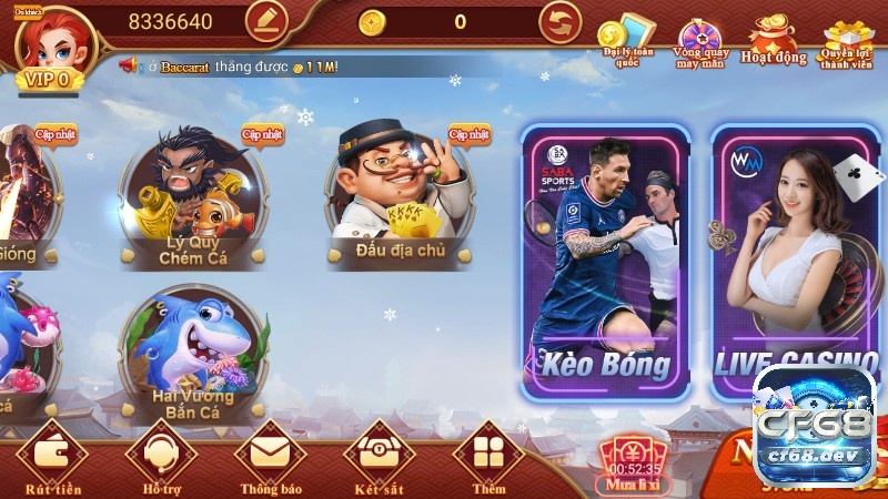 CF68 DEV - Địa chỉ cá cược đổi thưởng trực tuyến uy tín nhất CF68 DEV chuyên cung cấp các thể loại cá cược trực tuyến hấp dẫn cho cộng đồng cược thủ