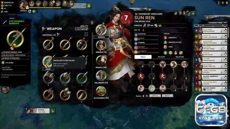 Game Total War: Three Kingdoms - Game chiến thuật Tam Quốc Hệ thống vũ khí đa dạng để người chơi lựa chọn