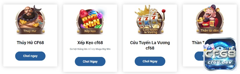 Kinh nghiệm chơi Slot Game giúp anh em cược thủ nổ Jackpot Các tựa Game slot tiêu biểu tại nhà cái CF68.DEV