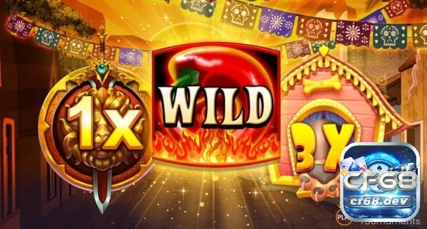 Biểu tượng Wild: Tổng hợp các biển thể của biểu tượng Wild. Hình dạng linh hoạt của biểu tượng Wild khiến nó trở thành một yếu tố thú vị và bất ngờ trong trò chơi, mang đến sự hứng thú và kỳ vọng cho người chơi.