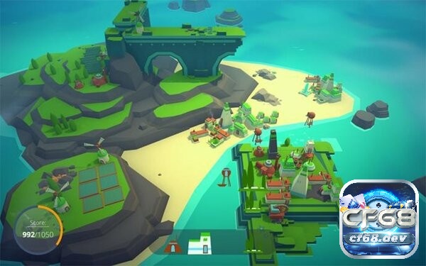 Game Islanders - Game chiến lược xây thành phố trên đảo Điểm càng cao thì người chơi càng mở khóa được nhiều công trình