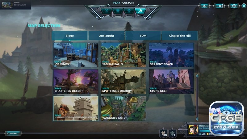 Game Paladins - Game bắn súng MOBA miễn phí cực hấp dẫn Các map trong chế độ chơi