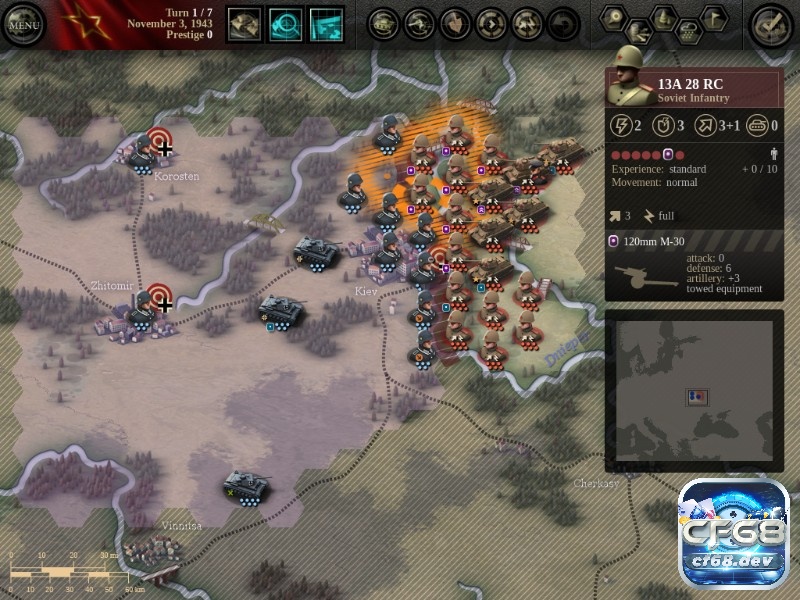 Game Unity of Command: Stalingrad Campaign cực hấp dẫn Game Unity of Command: Stalingrad Campaign có thiết kế đơn giản