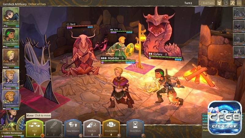 Game Wildermyth - Game nhập vai chiến thuật huyền thoại Bạn có thể quyết định hành động của nhân vật