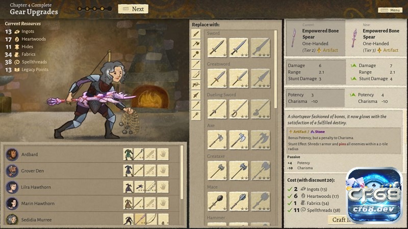 Game Wildermyth - Game nhập vai chiến thuật huyền thoại Game Wildermyth sở hữu hệ thống trang bị đa dạng