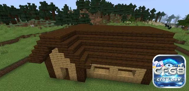 Cách xây nhà trong minecraft nhanh chóng và hiện đại nhất Xây dựng mái nhà bằng tấm ván là một cách sáng tạo và tiết kiệm chi phí của cách xây nhà trong minecraft.