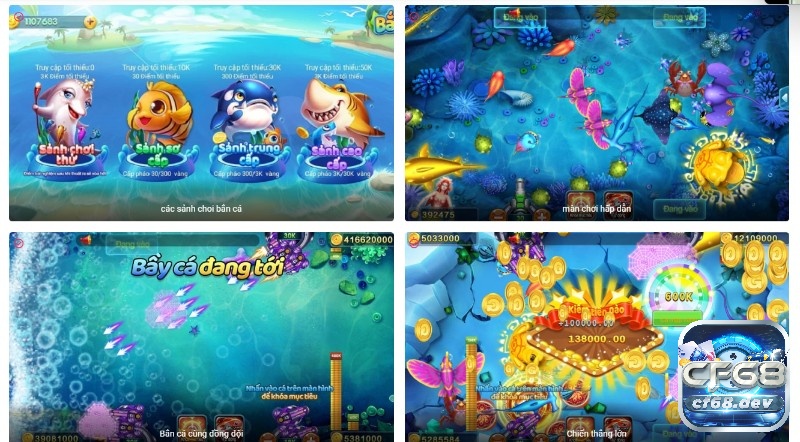 Cho game ban ca CF68 có gì hấp dẫn? Khám phá ngay Bắn cá CF68 được nhiều anh em lựa chọn