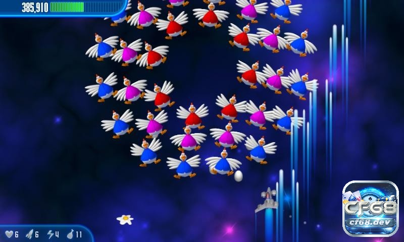 Game Chicken Invaders 3 - Game bắn gà huyền thoại Nhiệm vụ chính trong các màn chơi là tiêu diệt đội quân gà bảo vệ trái đất