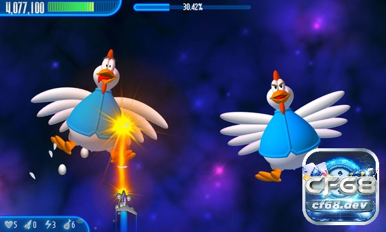 Game Chicken Invaders 3 - Game bắn gà huyền thoại Chức năng nâng cấp vũ khí sẽ giúp phi thuyền của bạn mạnh mẽ hơn