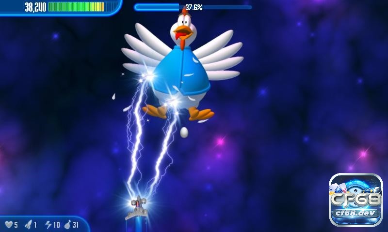 Game Chicken Invaders 3 - Game bắn gà huyền thoại Kết thúc mỗi màn chơi bạn sẽ phải chiến đấu và tiêu diệt một loại Boss mạnh mẽ khác nhau