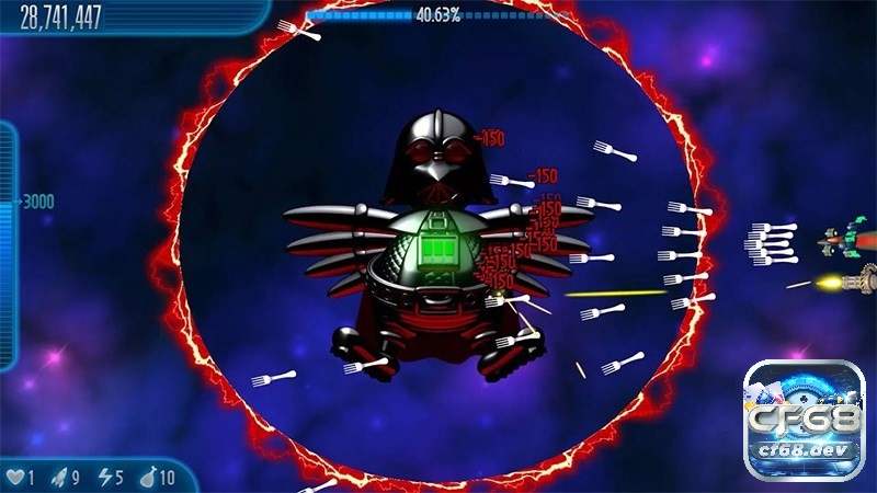 Game Chicken Invaders 5: Tựa game bắn gà đầy vui nhộn Cốt truyện của game Chicken Invaders 5 đưa người chơi vào cuộc chiến căng thẳng và cam go chống lại binh đoàn gà Hen độc ác