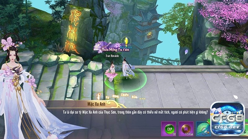 Game Cửu Mộng Tiên Vực - Game tiên hiệp nhập vai đỉnh cao Bạn sẽ nhận nhiều nhiệm vụ đa dạng trong từ các NPC trong game
