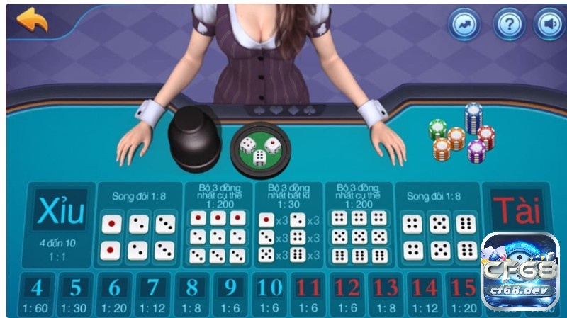 Game danh bai: Khám phá top game danh bai đỉnh cao tại CF68 Sicbo là thể loại được cược thủ yêu thích tại CF68