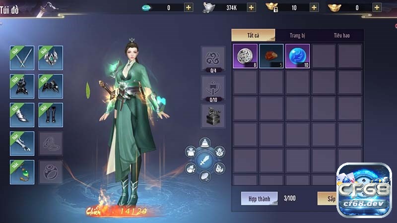 Game Họa Giang Hồ - VTC - Game kiếm hiệp nhập vai bom tấn Bộ trang bị trong game Họa Giang Hồ - VTC đa dạng giúp tăng sức mạnh cho nhân vật