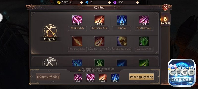 Game MU: Vượt Thời Đại - Game nhập vai RPG hấp dẫn Mỗi nhân vật trong game MU: Vượt Thời Đại có hệ thống kỹ năng đặc biệt khác nhau