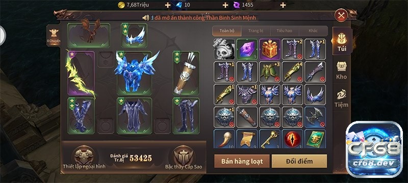 Game MU: Vượt Thời Đại - Game nhập vai RPG hấp dẫn Hệ thống trang bị đa dạng giúp tăng sức mạnh cho các nhân vật của người chơi
