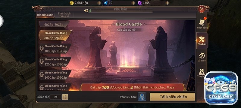 Game MU: Vượt Thời Đại - Game nhập vai RPG hấp dẫn Hệ thóng phó bản giúp tăng thêm tính đặc sắc trong game