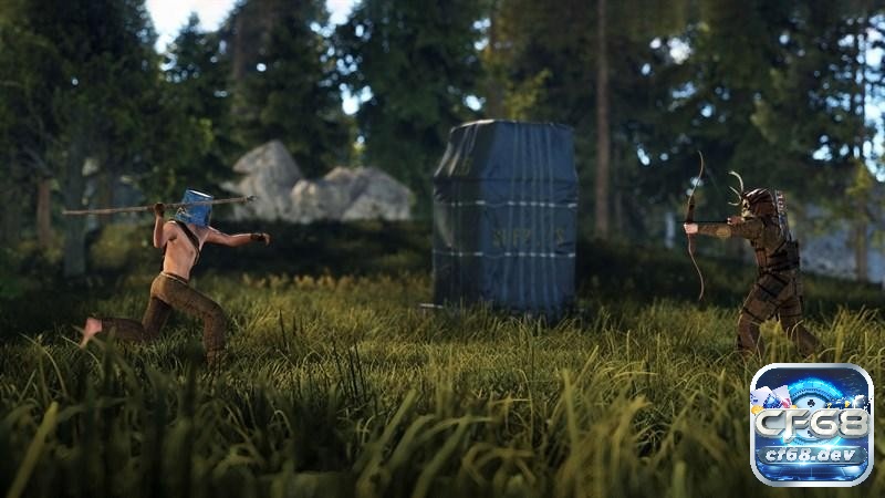 Game Rust - Game hành động sinh tồn hậu tận thế Người chơi sẽ cần phải chiến đấu để tranh giành tài nguyên và sinh tồn