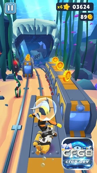 Game Subway Surfers - Game hành động vui nhộn Nhiệm vụ chính trong game là chạy và thu thập các vật phẩm có giá trị