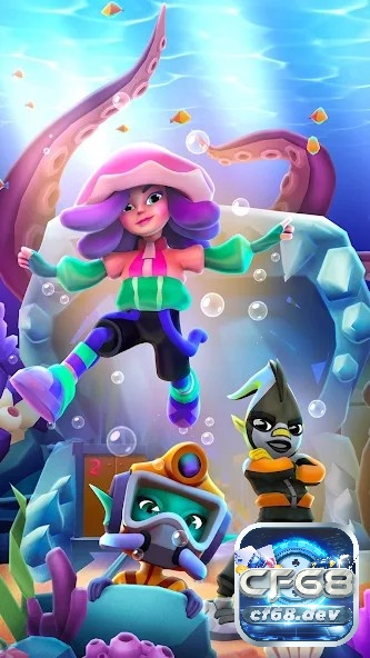 Game Subway Surfers - Game hành động vui nhộn Các nhân vật trong game Subway Surfers cá tính và trẻ trung