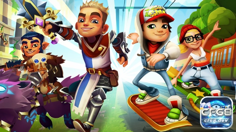 Game Subway Surfers - Game hành động vui nhộn Game Subway Surfers có đồ họa đầy nghệ thuật và vui nhộn
