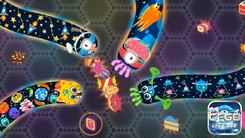 Game Wormate.io - Game rắn săn mồi hấp dẫn trên điện thoại Game Wormate.io với lối chơi hành động sinh tồn đơn giản nhưng cuốn hút