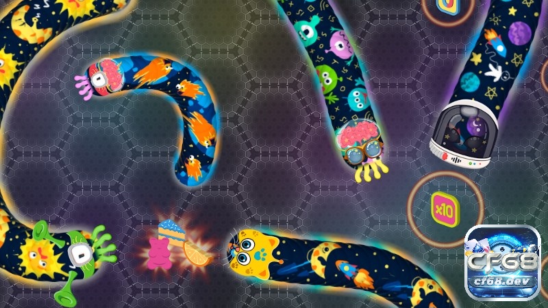 Game Wormate.io - Game rắn săn mồi hấp dẫn trên điện thoại Nhiệm vụ chính của bạn là ăn thật nhiều thức ăn để con sâu của mình lớn hơn và tiêu diệt kẻ thù