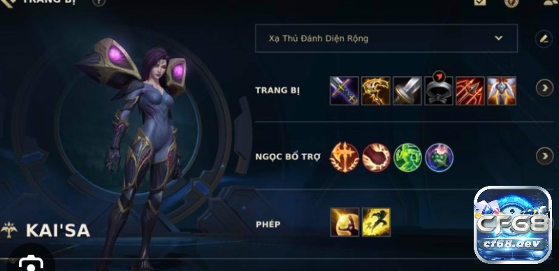 Bảng ngọc Kai sa AD Tốc Chiến với sức mạnh bá đạo nhất Trang bị và bảng ngọc Kai sa AD Tốc Chiến có thể tạo ra sức ép hoàn hảo nhất