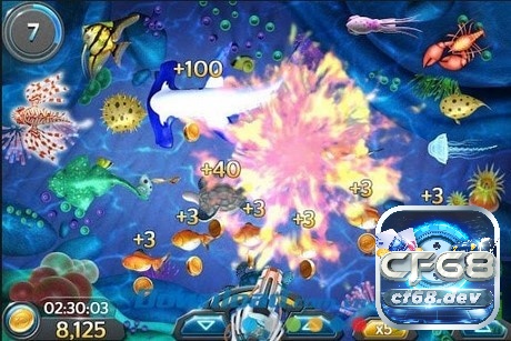 Game ban ca an xu tại CF68 - Cổng game uy tín trên thị trường Bắn liên tục 3-5 phát vào đàn cá đông