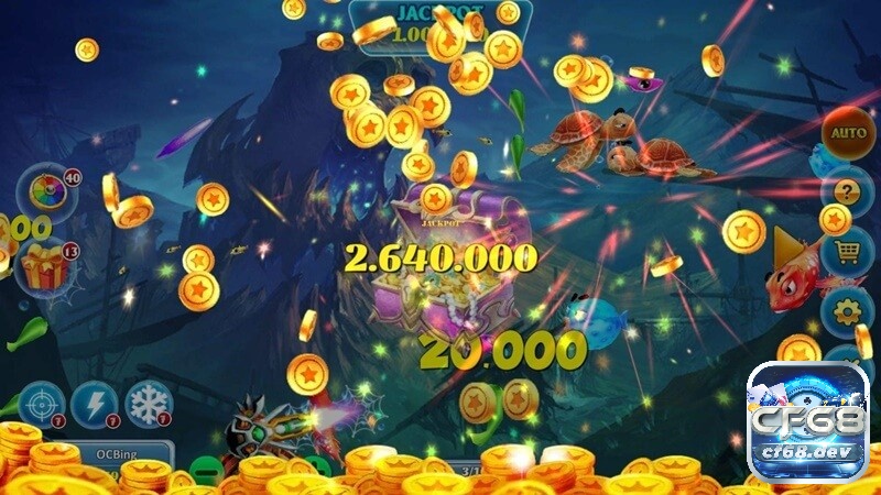 Game ban ca an xu tại CF68 - Cổng game uy tín trên thị trường Bắn cá đơn lẻ nên dùng đạn 2 xu