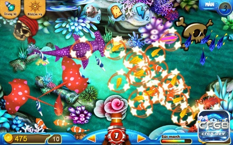 Game ban ca an xu tại CF68 - Cổng game uy tín trên thị trường Bắn cá theo đàn giúp rinh nhiều nhiều phần thưởng hấp dẫn