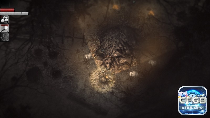 Game Darkwood - Tựa game sinh tồn trong khu rừng ma ám Đồ họa game Darkwood có phần u ám, đáng sợ