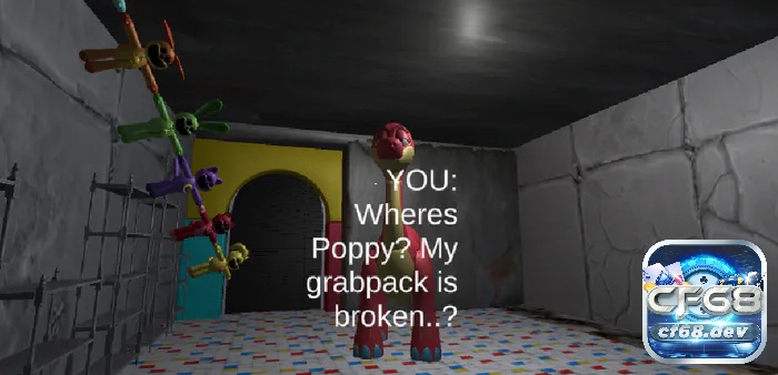 Game Poppy Playtime - Game kinh dị rùng rợn và căng thẳng Bạn sẽ được hướng dẫn qua các video ngắn trong trò chơi