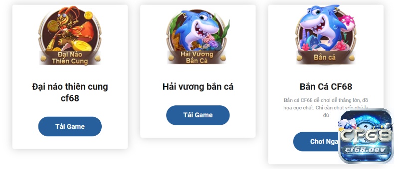Nha cai bet CF68 - Game cược trực tuyến đổi thưởng uy tín Bắn cá tại nha cai bet CF68 sở hữu đồ họa đặc sắc