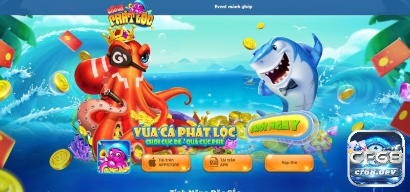 Tro chơi ban ca: game dại chiến thủy cung siêu hấp dẫn Bắn cá Phát Lộc được mệnh danh là vua của các game bắn cá
