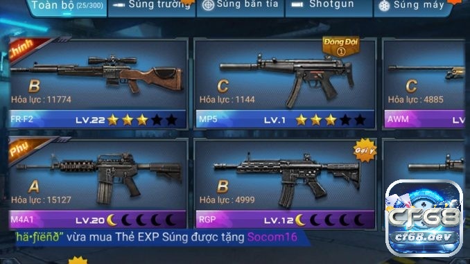 Cách kiếm súng xịn trong chiến dịch huyền thoại cực nhanh Nhận nguyên liệu nâng cấp từ cửa hàng là một cách kiếm súng xịn trong chiến dịch huyền thoại cực hiệu quả
