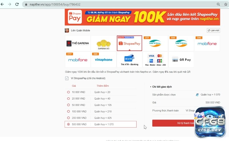 Cách nạp game free fire: Top cách nạp nhanh chóng và an toàn Cách nạp thẻ free fire Free Fire bằng Shopee Pay mang đến rất nhiều ưu đãi cho người dùng