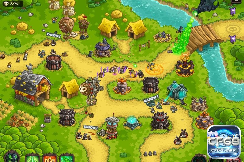 Game chiến thuật hay: 9 tựa game đình đám không thể bỏ qua Kingdom Rush có lối chơi lôi cuốn và đồ họa dễ thương