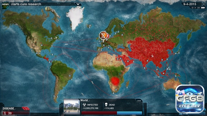 Game chiến thuật hay: 9 tựa game đình đám không thể bỏ qua Plague Inc. là một tựa game chiến lược đầy tính độc đáo