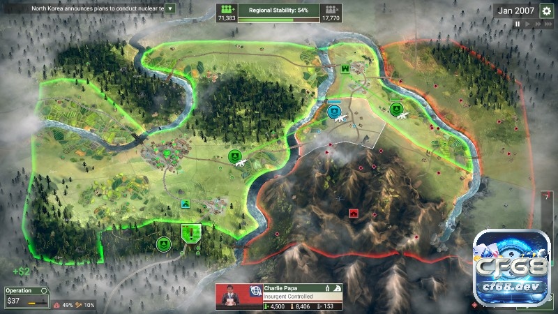 Game chiến thuật hay: 9 tựa game đình đám không thể bỏ qua Rebel Inc. là một game mô phỏng chiến lược đầy thu hút