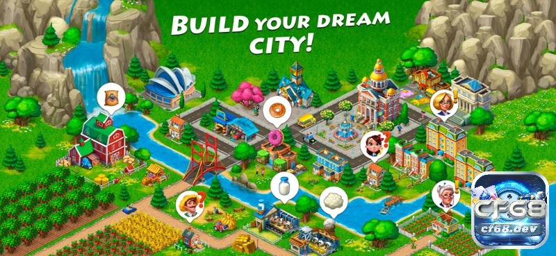 Game nông trại: Top 12 tựa game phải thử 1 lần trong đời Với Township bạn có thể thỏa thích xây dựng những gì mình thích