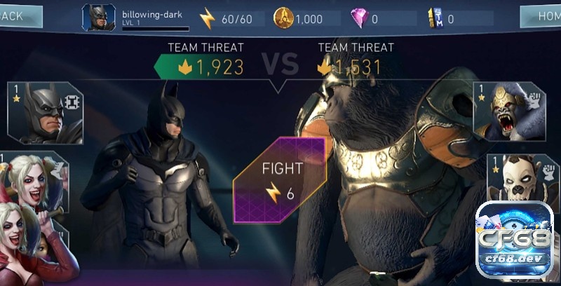Game đối kháng 2 người: Tổng hợp những game đáng chơi Injustice 2 Mobile tập trung vào các cuộc chiến giữa các siêu anh hùng